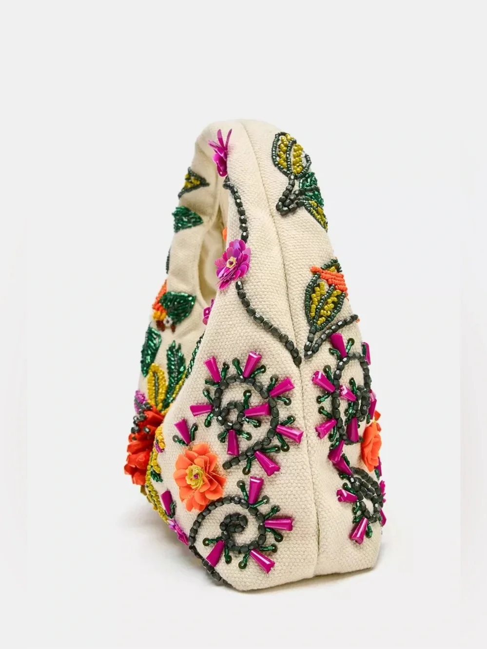 ZARA BEADED PRINTED BAG
